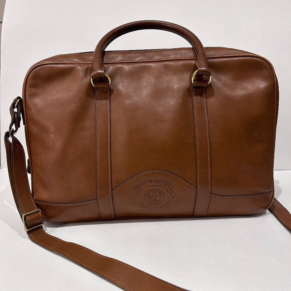Vintage Ghurka Marley Hodgson Madison No. 105 Leather Briefcase USA 1994 - Picture 7 of 16